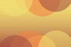 Circle Shapes Top and Bottom Brown Background vector
