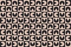 Circular Shape Brown Pattern and Background vector