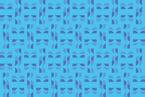 Rectangle Shapes Blue Pattern vector