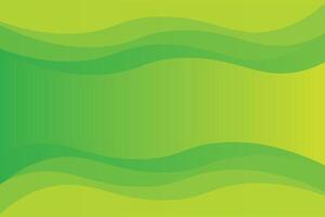 Wavy Top and Bottom Green Background vector