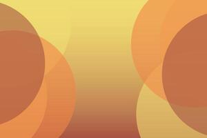 Circles Right and Left Brown Background vector