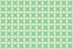X Shape Green Pattern vector