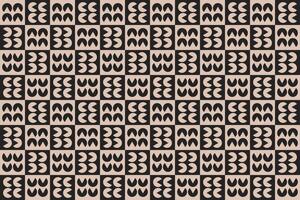 Circle Shape Brown Pattern vector