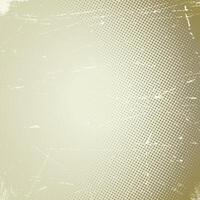 Old scratched card with halftone gradient vector