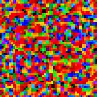 Colorful pattern with chaotic pixels vector