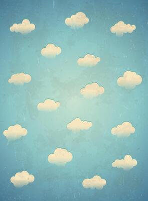 Clouds in the sky. Vertical card