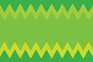 Jagged Shapes Top and Bottom Green Background vector