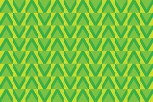 Triangles Up and Down Green Geometric Pattern and Background vector