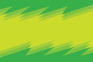 Jagged Shapes Top and Bottom Green Background vector