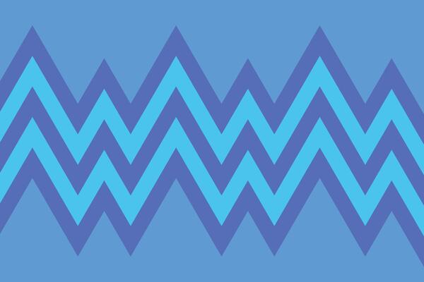 Jagged Lines Blue Background
