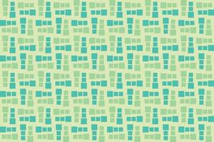 Square Shapes Green Pattern vector