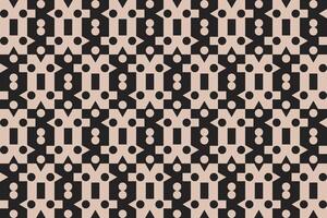 Multi Shapes Brown Pattern and Background vector