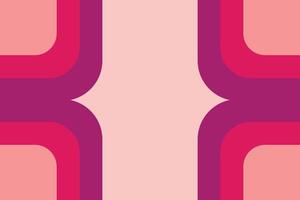 Curved Square Corner Shapes Red Background vector