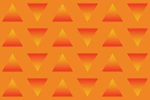 Triangle Orange Gradient Up and Down Pattern vector