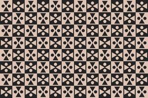Triangle and Circle Brown Pattern vector