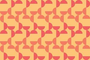 Half Circle Orange Pattern vector