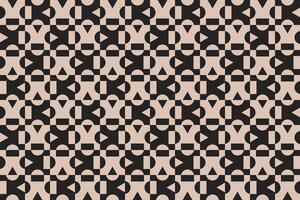 Multi Shapes Brown Pattern vector