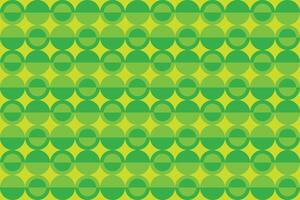 Circle Two Tone Green Pattern vector