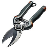 High-quality pruning shears with ergonomic grip and sharp blades for efficient gardening and landscaping tasks. Essential garden tool. png