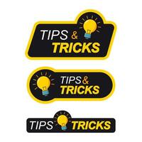 tips and tricks icon vector
