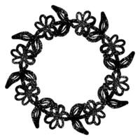Laurel wreath graffiti with grunge texture vector