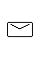 simple message icon for post vector