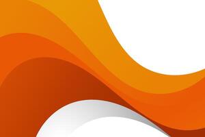 waving line background with gradient orange vector