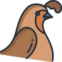 quail illustration design vector