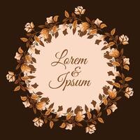 rustic and vintage frame design vector