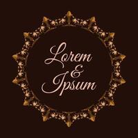 minimalist and vintage frame design vector