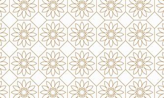 Abstract pattern template. Islamic traditional motif vector