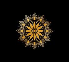 Mandala pattern design. Mandala for henna, mehendi, tattoo, Decorative ethnic ornamental elements, Oriental patterns vector