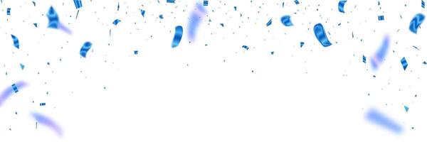 Blue confetti party background. Design for various parties vector