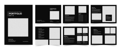 minimal architecture portfolio a4 magazine brochure template vector