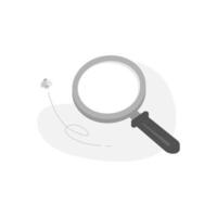 search no result. not found concept illustration flat design. simple modern graphic element for empty state ui, infographic, icon vector