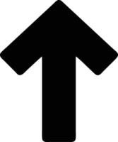 an up arrow pointing icon vector