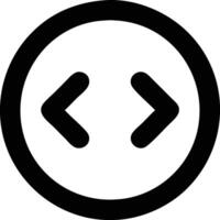 a black and white icon of a symbol with two arrows vector