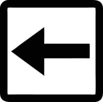 a black and white arrow pointing in the direction of an arrow vector