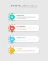 SWOT Analysis Business Infographic Chart Template Design vector