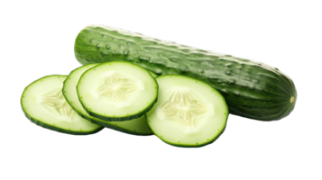 . Cucumber isolated on a transparent background. png