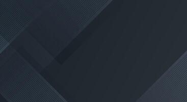 Black abstract presentation background with 3d design vector