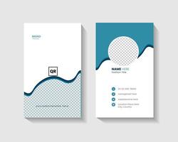 Creative Vertical Business Card Template vector