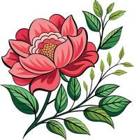 flower line art design vector
