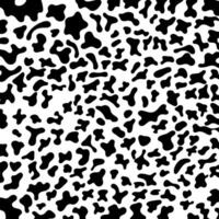 Black leopard print animal pattern. Leopard skin abstract for printing, cutting, stickers home decorate and more. vector