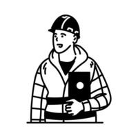 illustration of construction workers vector