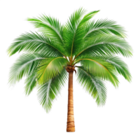 Isolated Palm Tree with Lush Green Foliage png