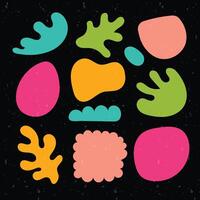 A collection of fun frames in various shapes vector