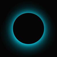 Circle illuminate light frame with color gradient vector