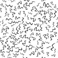 Seamless pattern with sketch squiggle vector