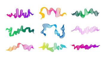 Abstract backdrop with wave gradient lines vector
